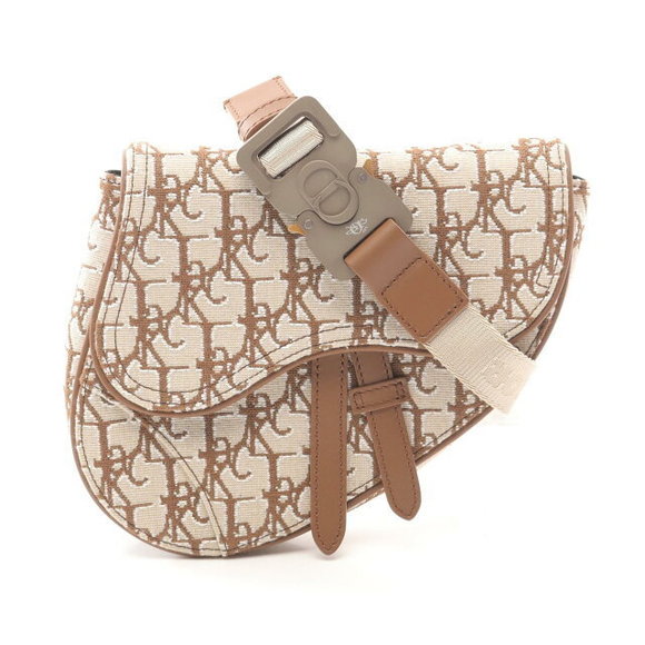 Christian Dior TRAVIS SCOTT CACTUS JACK Saddle Bag Waist Body Brown - Picture 1 of 6